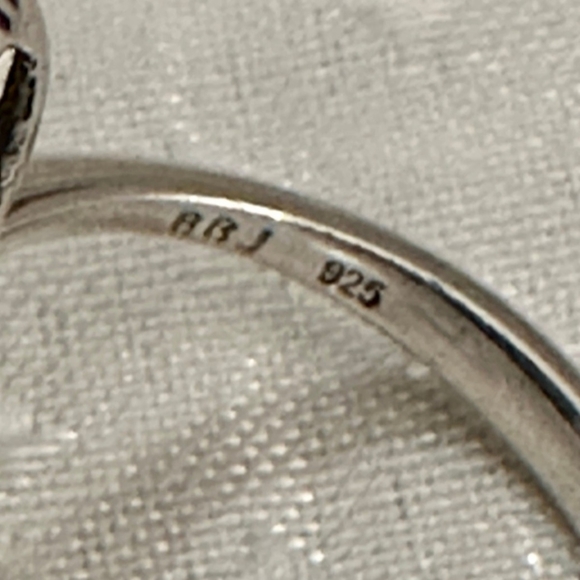 Elongated London Blue Topaz & White Zircon Sterling Silver Ring 💍 💙 Sz 7 - Picture 13 of 13